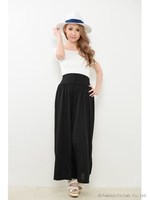 くるみ釦ワイドPT/ブラック