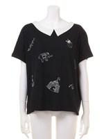 シルクドゥRydiaTブラウス/シロ