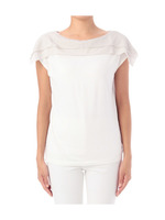 シルク混バイカラーカットソー/グレー系(911)