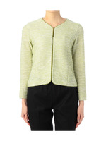 ニットツイード調カーディガン/グリーン系(425)