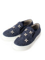 ビジュー付きスリッポン/ネイビー(193)