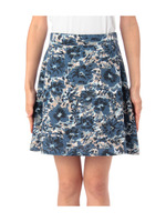 花柄Aラインミニスカート/ブラック(119)