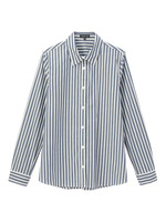 2WAYカシュクールストライプシャツ/ブルー(392)