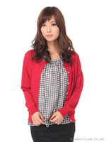 E/SギンガムR/N長袖/グリーン2