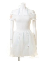 MT ふわふわリボン胸シャーO/P/WHT