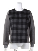 【CASUAL】バッファローチェック切替プルオーバー/ブラック