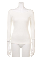 オフショルダープルオーバー/WHT