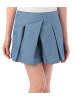 ボックスプリーツキュロットパンツ/ベージュ系(052)