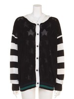 NRCスターニットパーカ/ブラック