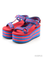 PEPE MELODY BELT SANDAL/BLUE×RED