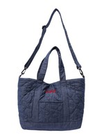 STAR  QUILTED  TOTE  BAG/INDIGO