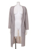 【mystic】Vネックロングカーディガン/カ−キ