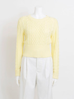 【宮田聡子さんカタログ着用】ケーブルニットトップス/オフ