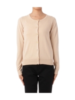 クルーネックマルチボタンカーディガン/ベージュ系(053)