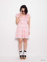 シフォンレースベビードールワンピ/PINK