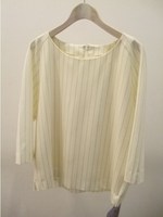 ストライプトップ/BLACK