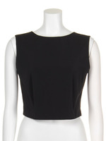 バックリボントップス/BLK