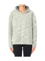 リングミックスウール混パーカプルオーバー/グレー系(413)