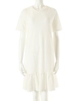 【CEDNIE】インナー付メッシュ切替ワンピース/ホワイト