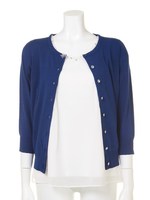 クリアビジュートリムカットソーツイン/ブルー