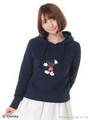 メッセージパーカー（ミッキー）/Navy