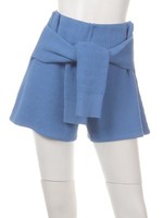 腰巻ニットキュロット/WHTxBLK