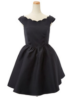 Dスカラオフショルドレス/ブラック