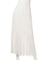 【DOUBLE STANDARD】シフォンCDマキシスカート/オフ