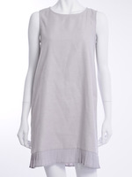 【LUX】 裾プリーツミニOP/グレー