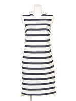 シンプルIラインワンピース/ボーダー