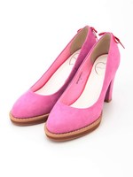 バックレースアップパンプス/ミントグリーン