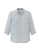 フランダースリネンギンガムチェックシャツ/ブラック(219)