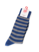 細ボーダーソックス/ライトブルー(191)