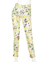 BIGフラワースキニーパンツ/ブラック