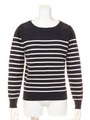 Panel Border knit PO/柄NVY