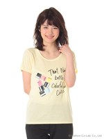 ネイルボトルプリントTシャツ/ピンク