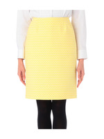 [L]ジオメトリック柄ジャカードスカート/イエロー系(432)