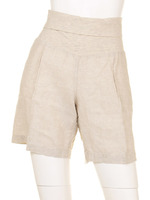 【4OUR DREAMERS】LINEN ELASTIC WAIST SHORTS/NATURAL