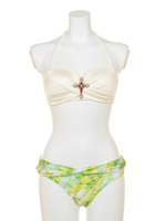 【nuckle market second story】アクセサリー付バンドゥブラ 単品/ブルー