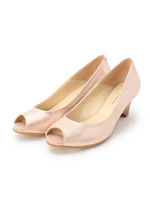 MAISON ROUGE シャイニーオープントゥパンプス/ベージュ(052)