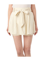 ドビー織スカートパンツ/ブルー系(090)