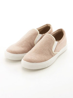 春夏素材トレンドミックススリッポン/ブルー雑材