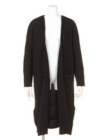 【CASUAL】ローゲージ編みロングCD/アイスブルー