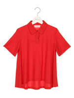 フレアカノコポロシャツ/RED