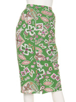 フロントボタンロングスカート/GRN