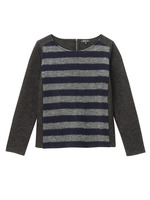 ブークレボーダー切り替えカットソー/ブラック(019)