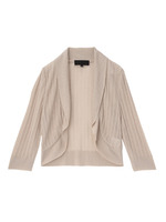 ボレロ風ラメニットカーディガン/シルバー(006)