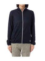 メッシュデザインダブルジップブルゾン/ネイビー系(093)