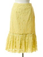 レースマーメイドスカート/ホワイト