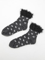 HEART LAME SOCKS/OFF WHITE